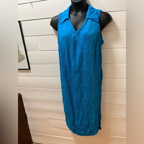 DONNA RICCO - Blue Sleeveless Dress Size 20W - Picture 3 of 11
